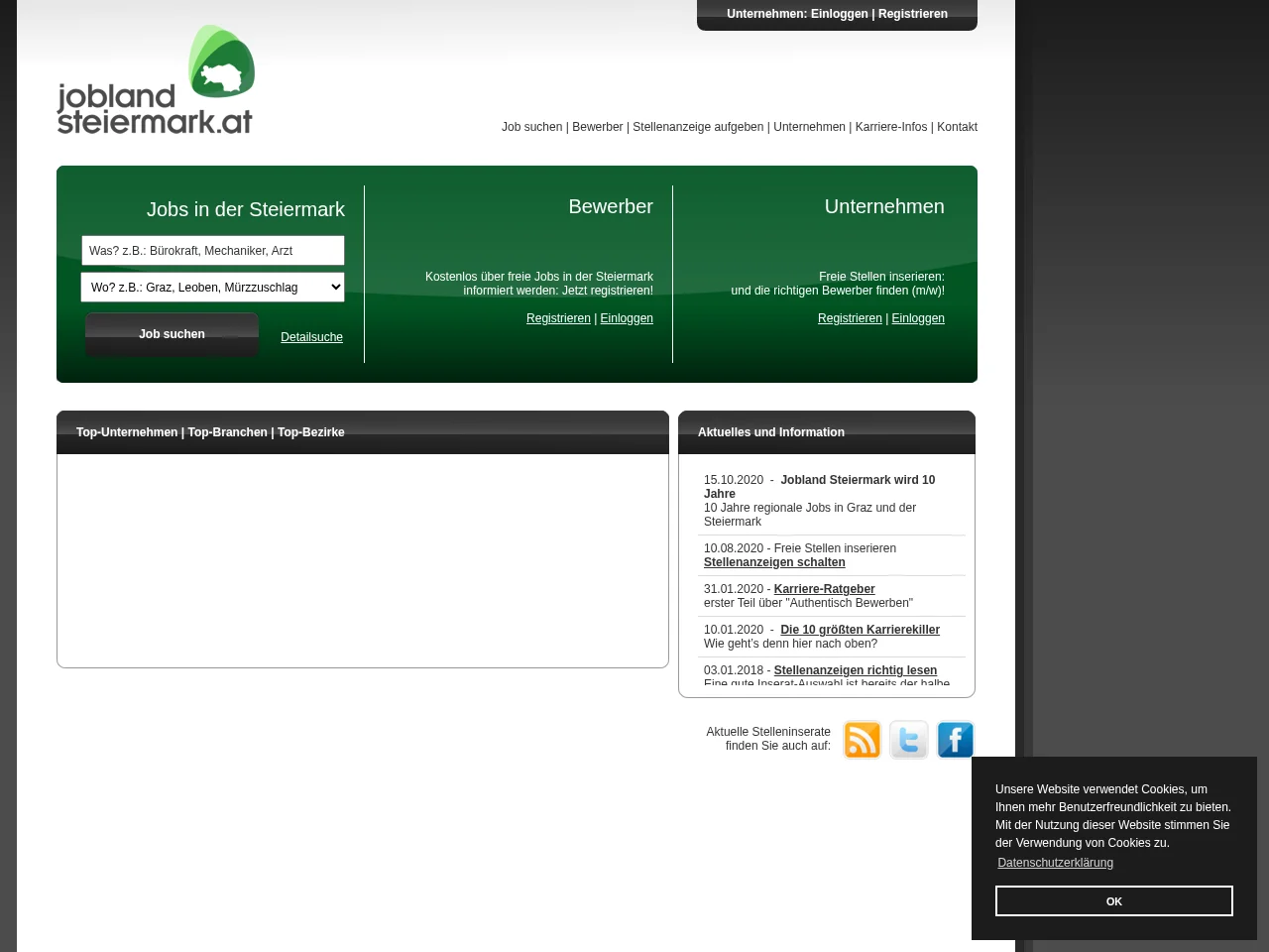 jobland-steiermark screenshot jobland-steiermark website screenshot