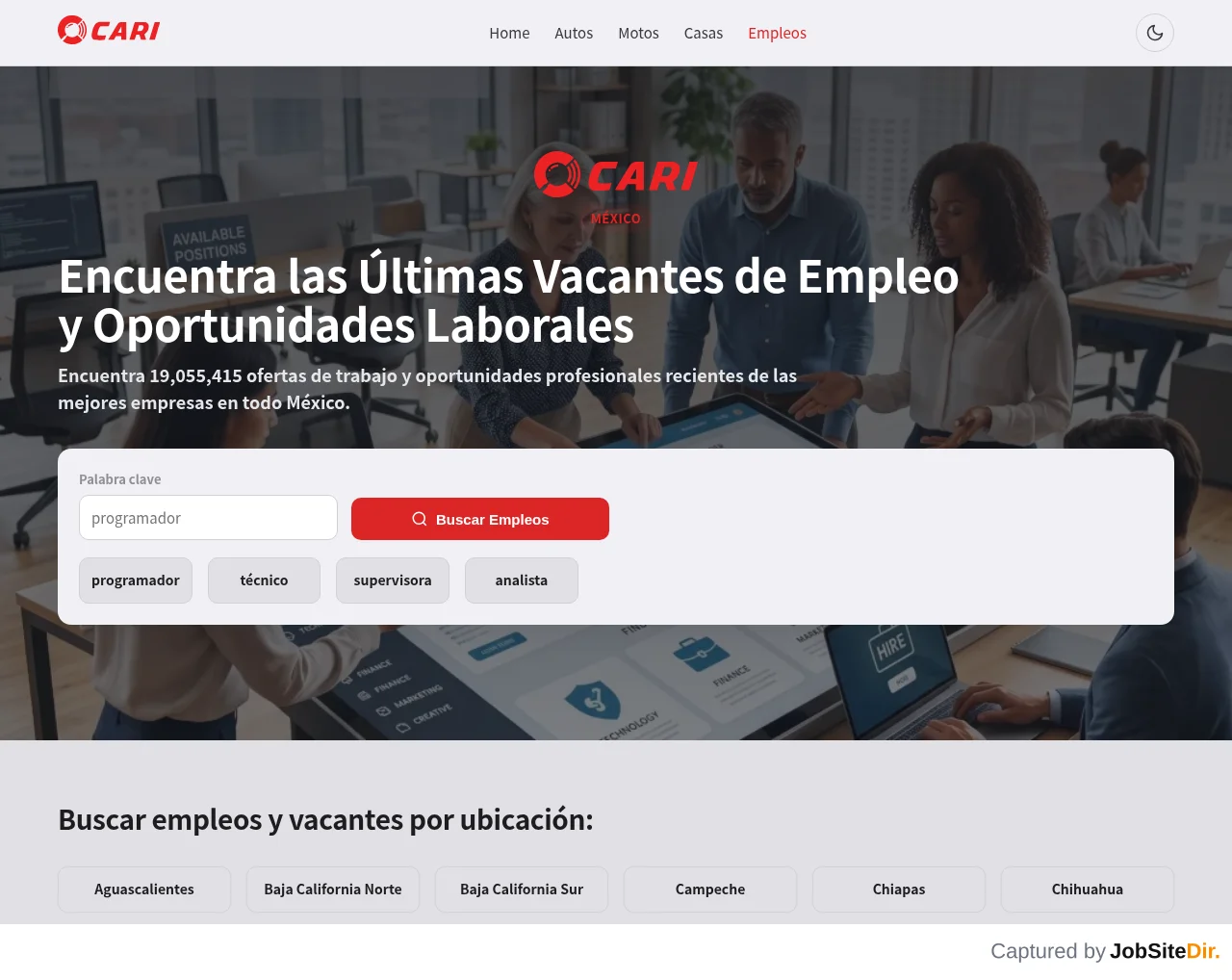 Empleo Cari MX screenshot Empleo Cari MX website screenshot