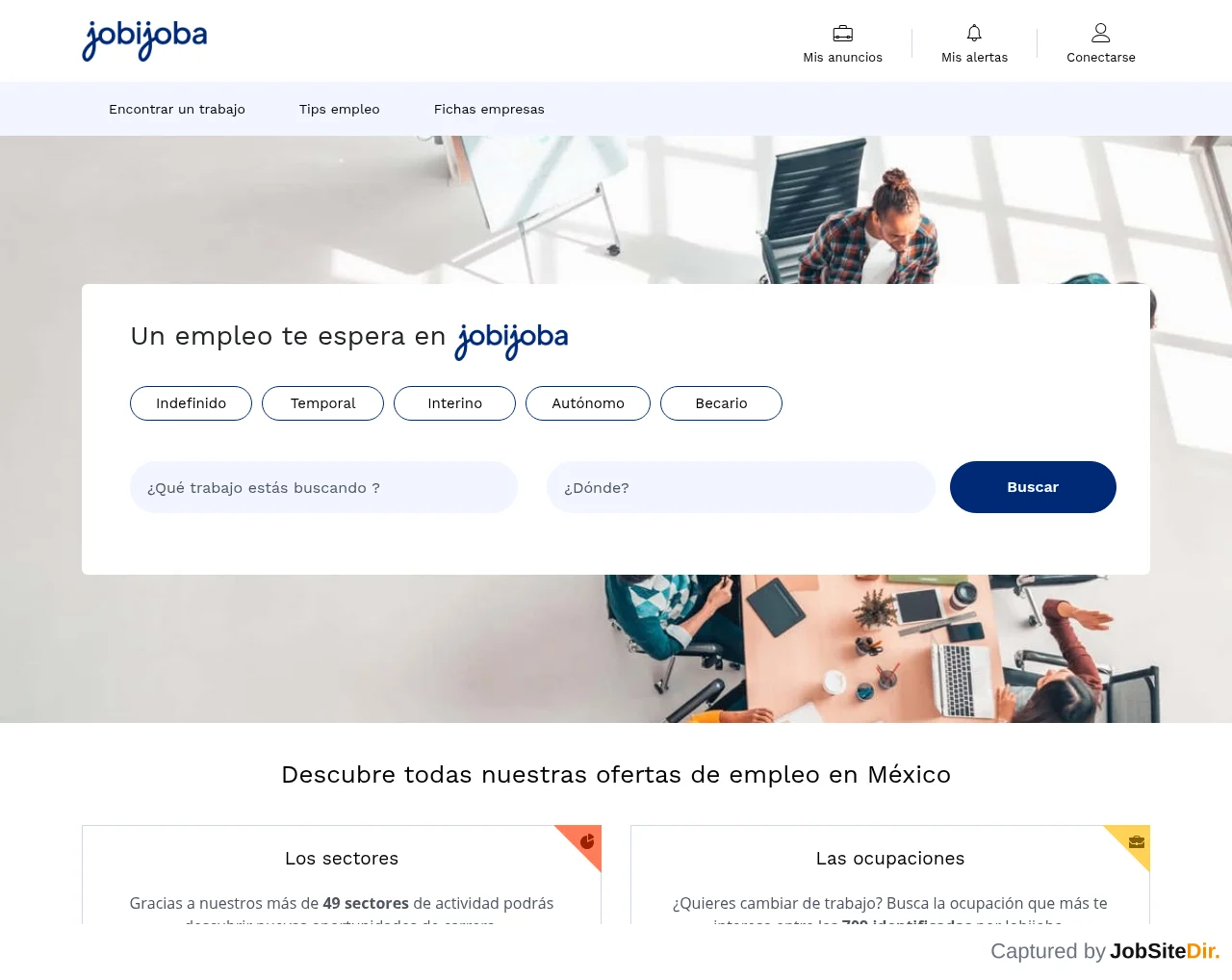 Jobijoba México screenshot Jobijoba México website screenshot