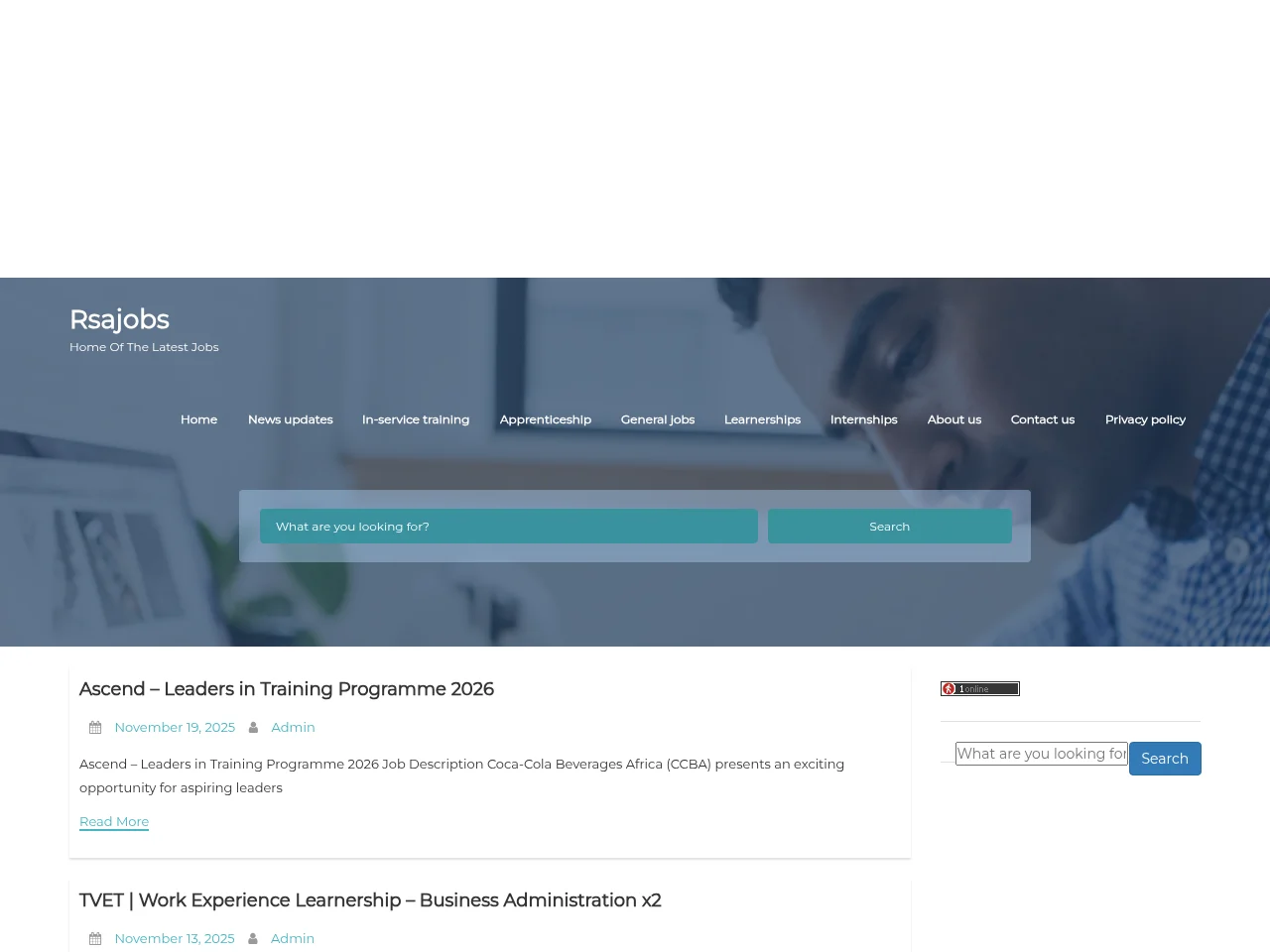 Rsajobs screenshot Rsajobs website screenshot