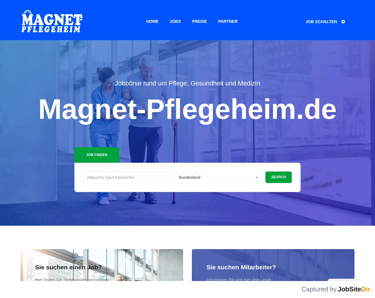 Magnet-Pflegeheim screenshot Magnet-Pflegeheim website screenshot