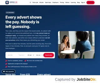 HIRING UK screenshot preview HIRING UK screenshot preview