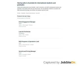 International Student Job Board screenshot preview