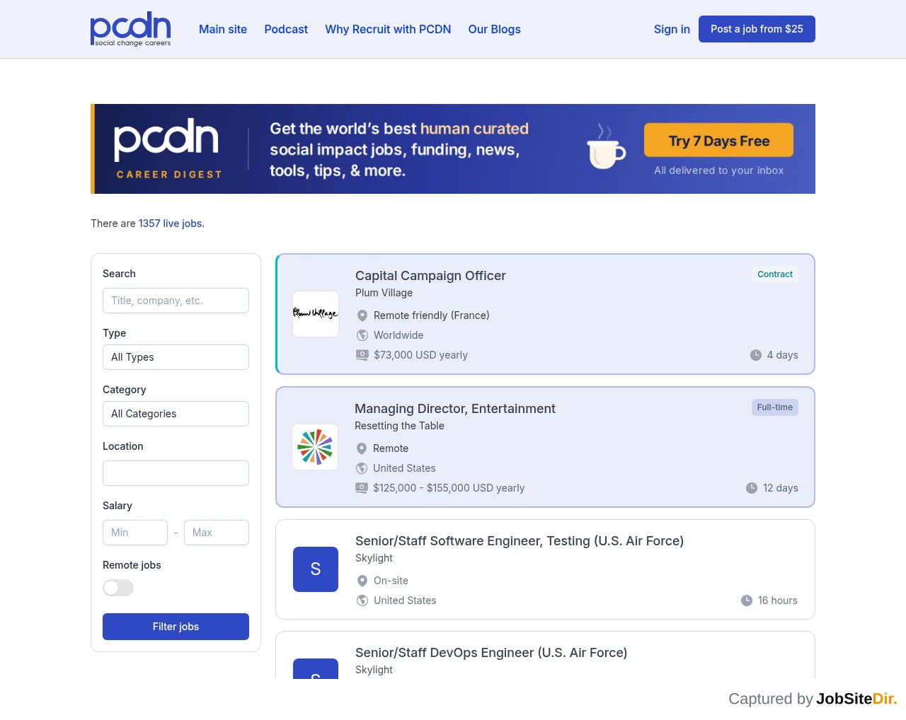 PCDN screenshot PCDN website screenshot