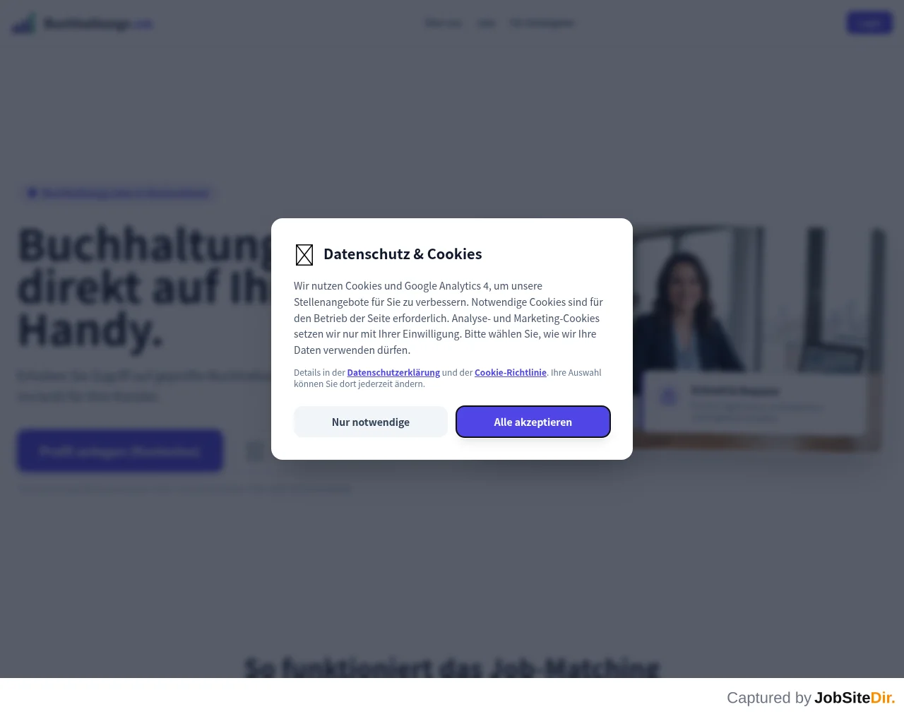 BuchhaltungsJob screenshot BuchhaltungsJob website screenshot