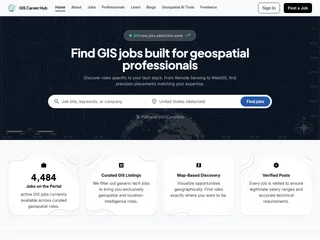 GIS Career Hub screenshot preview