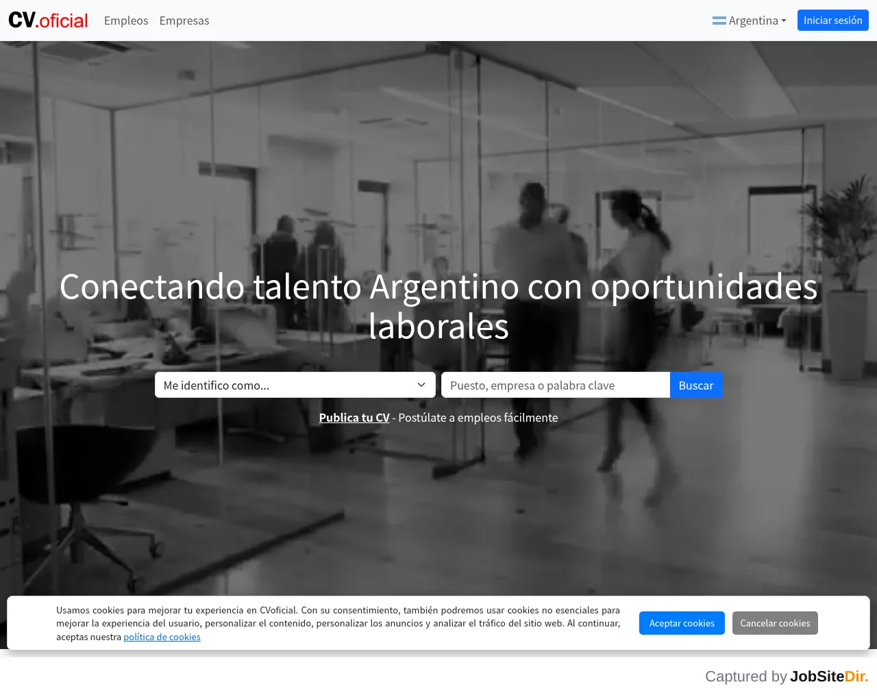 CVoficial Argentina screenshot CVoficial Argentina website screenshot