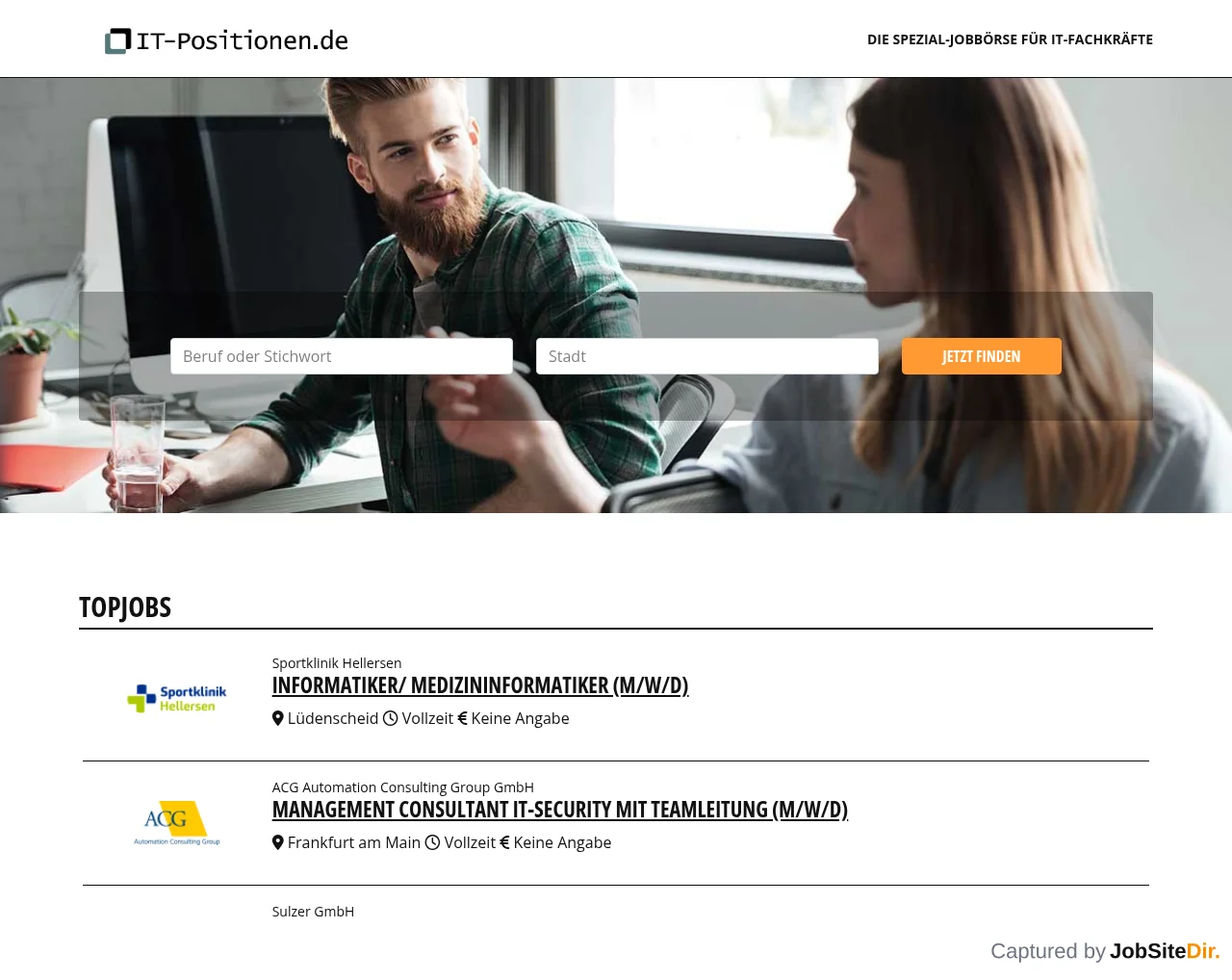 IT-Positionen website screenshot