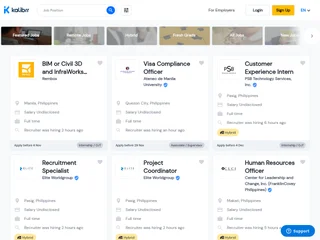 Kalibrr screenshot preview