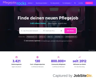 Pflegejobs screenshot preview