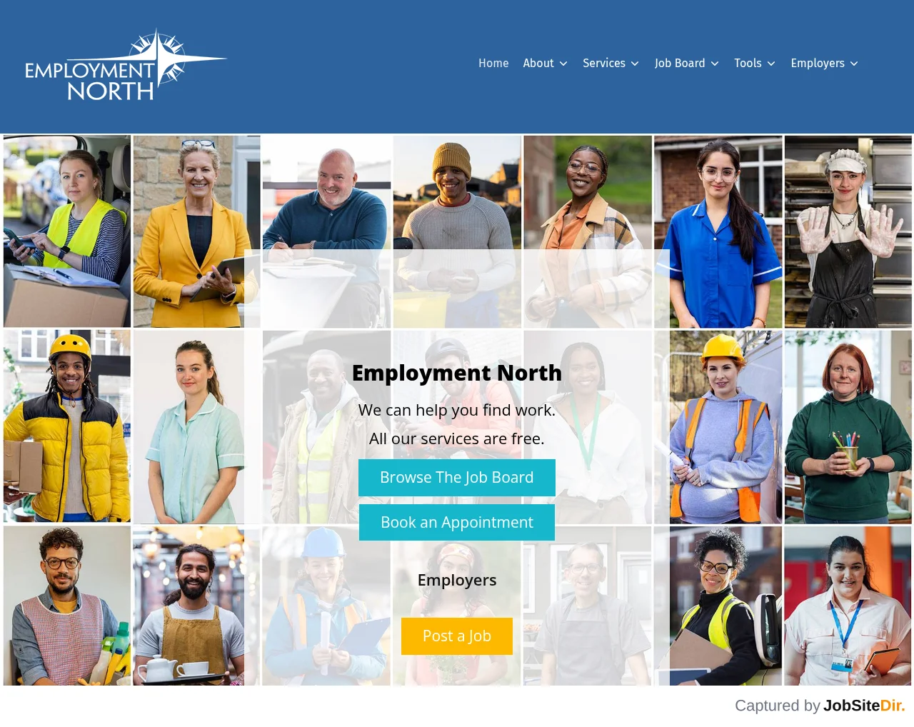 Employment North website screenshot