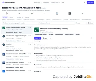 Recruiter Roles screenshot preview