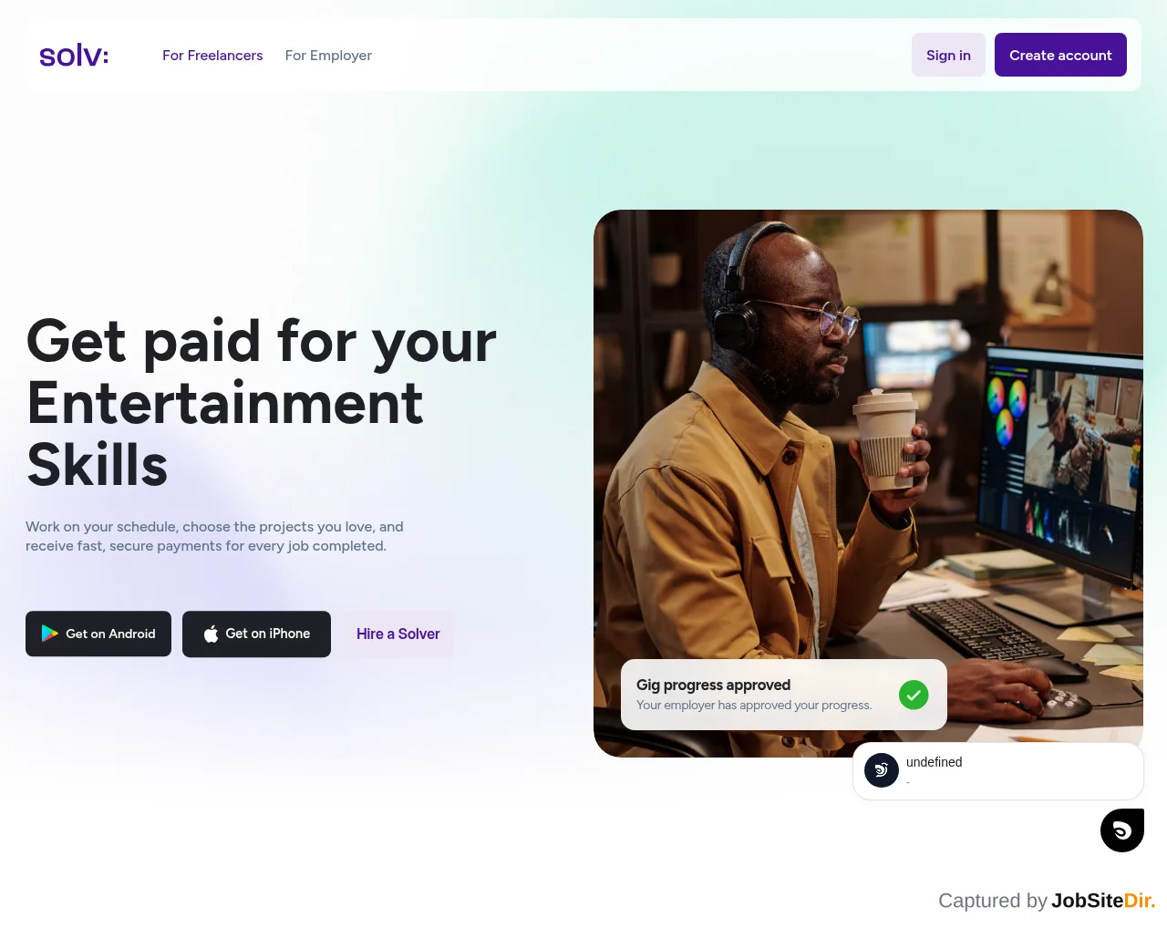 Solv website screenshot