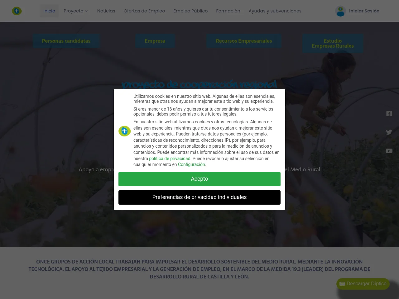 EmpleoRural website screenshot