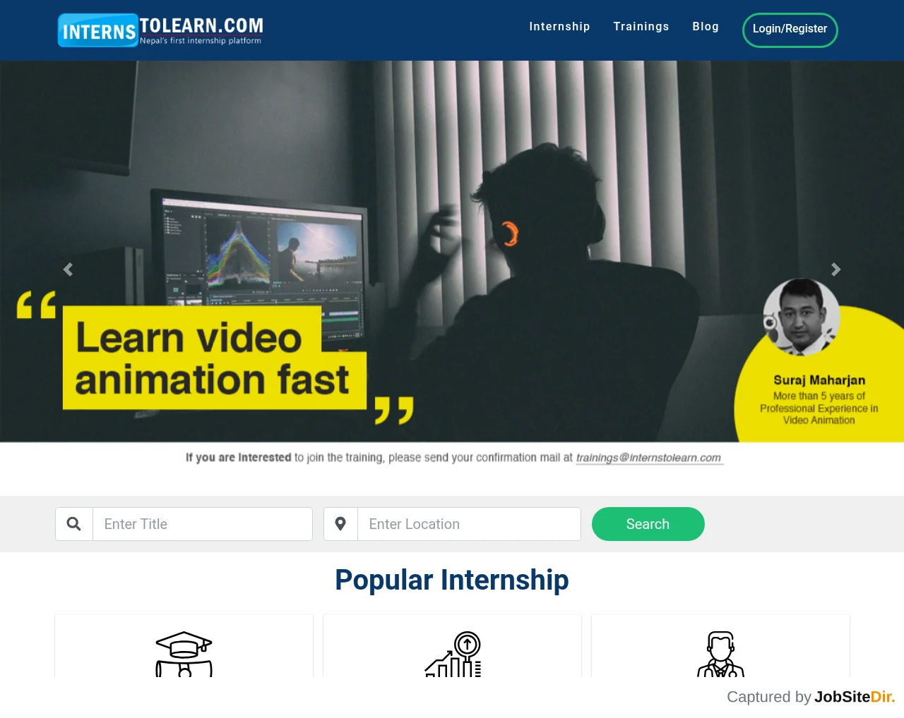 Interns To Learn screenshot Interns To Learn website screenshot