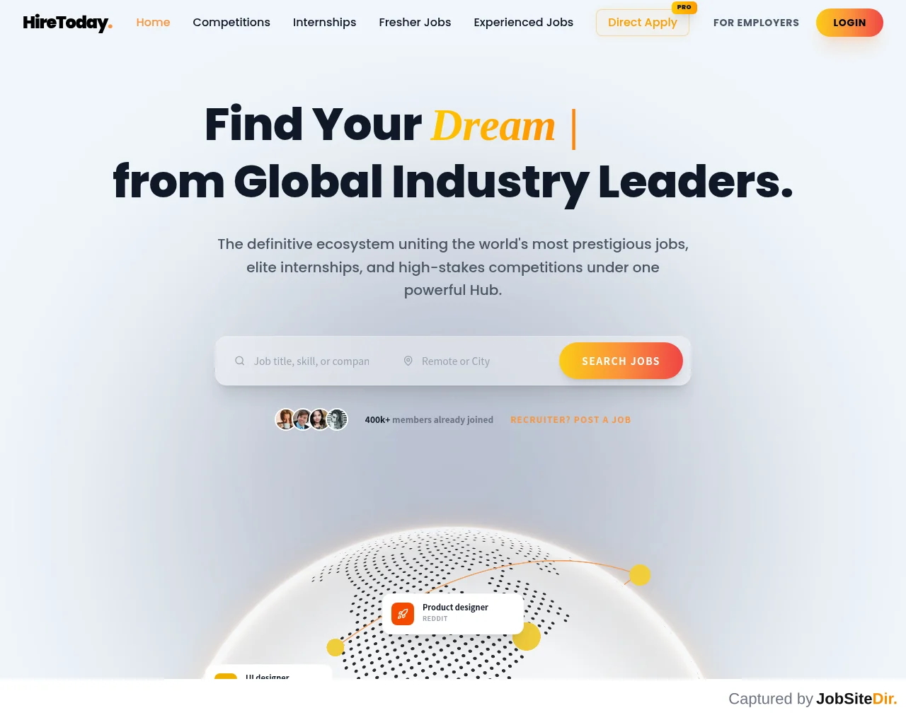 HireToday website screenshot