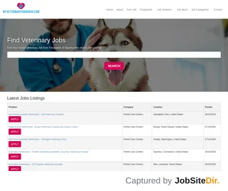 My Veterinary Job Board screenshot preview