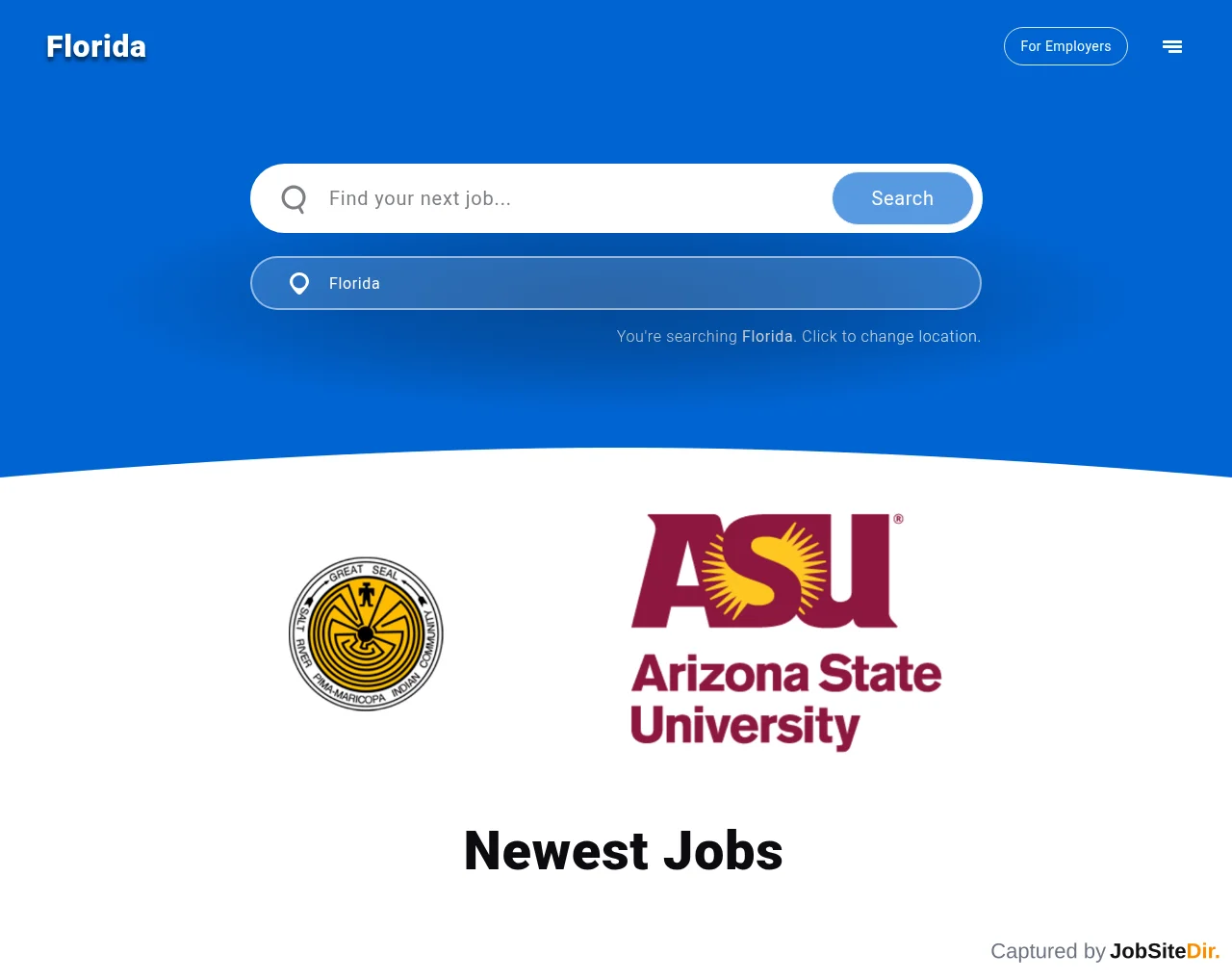 Jobing website screenshot