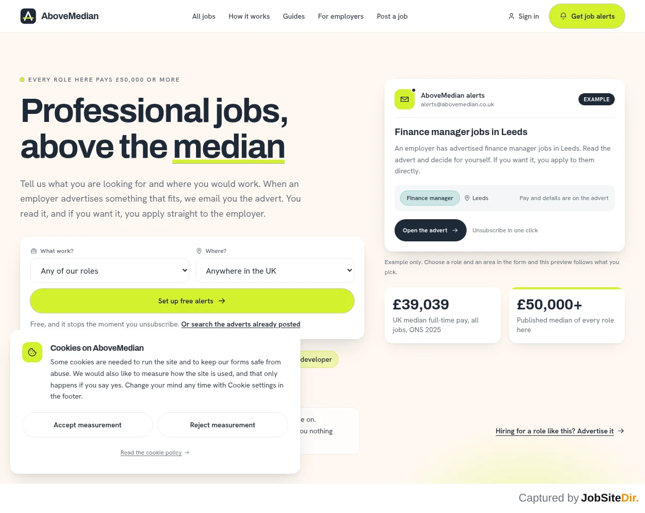 AboveMedian website screenshot