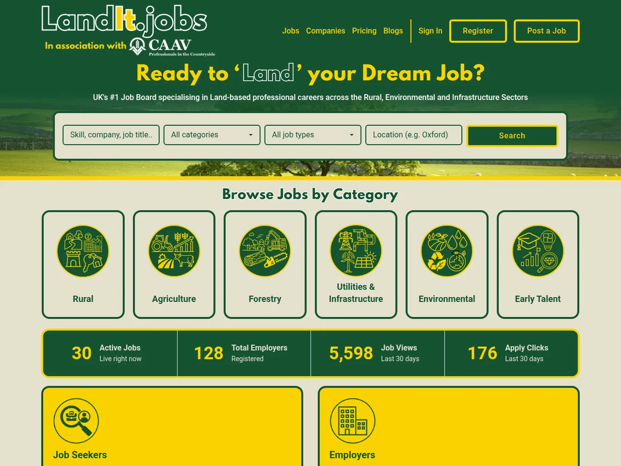 LandIt website screenshot
