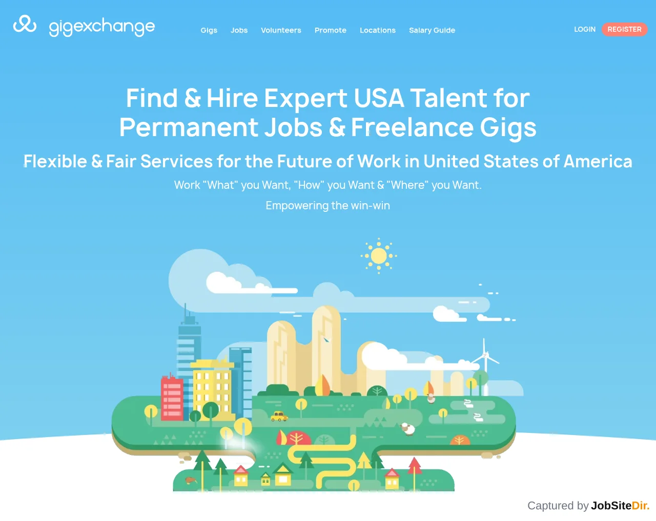GigExchange website screenshot