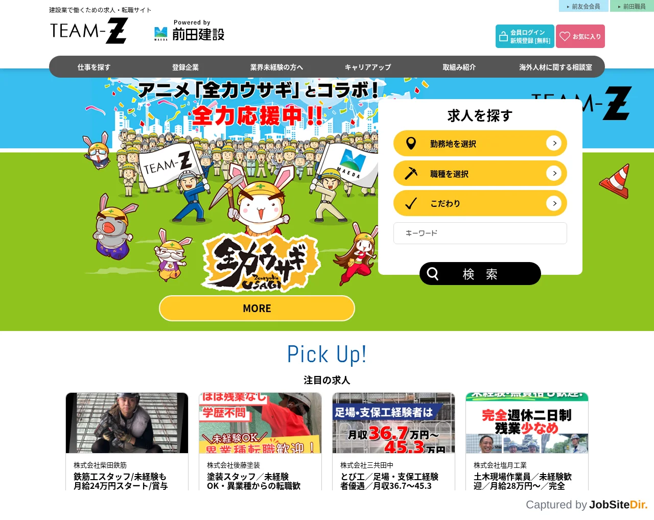 TEAM-Z website screenshot