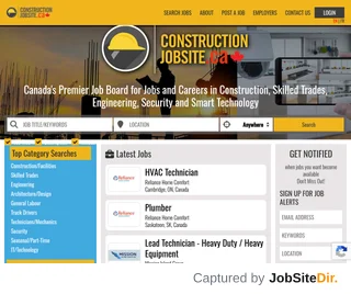 Construction Jobs Canada screenshot preview