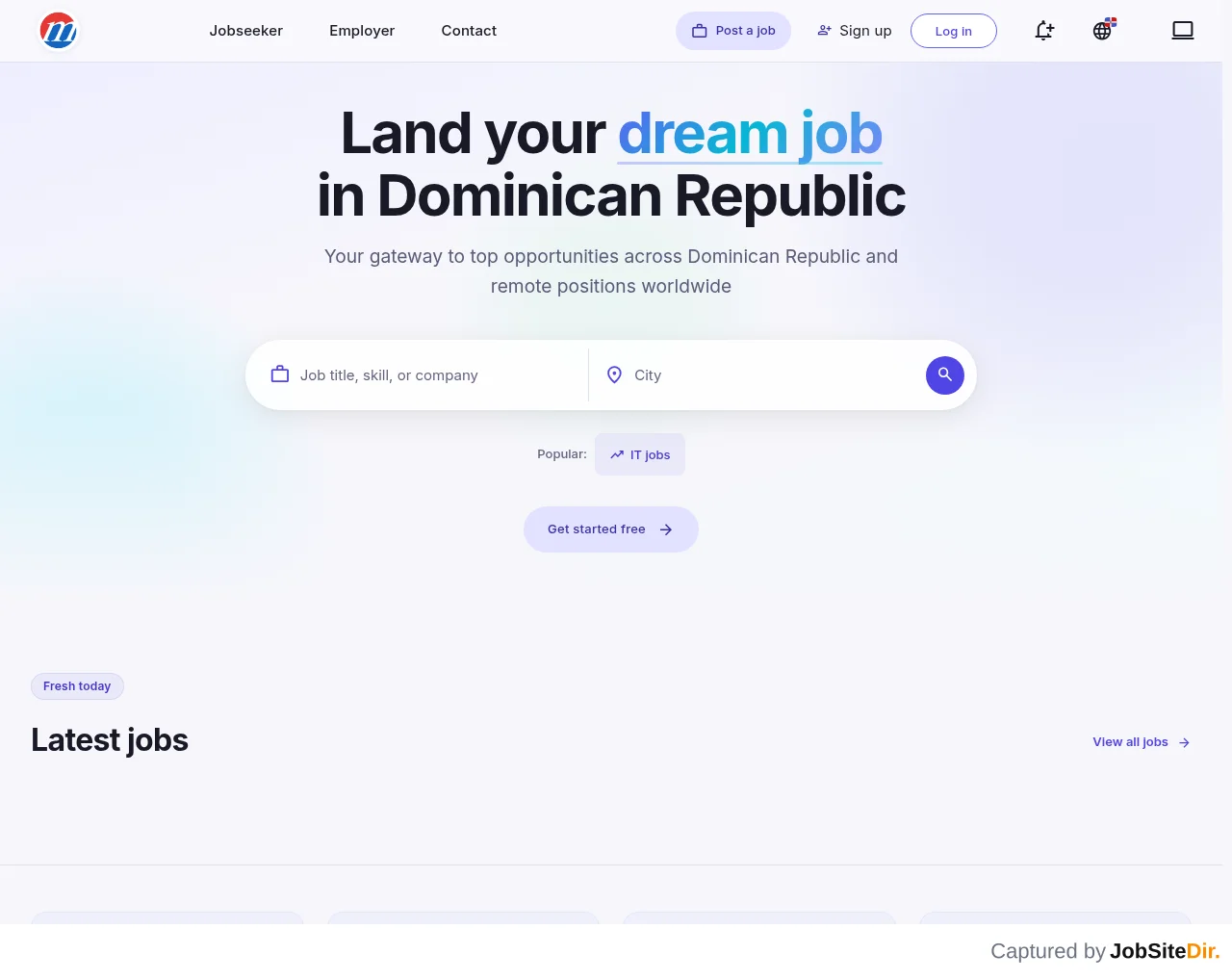Mustakbil Dominican Republic website screenshot
