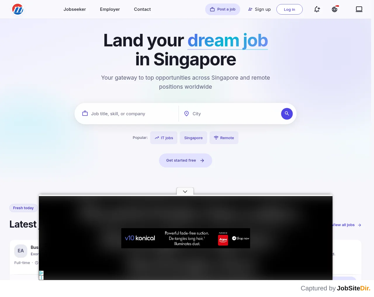 Mustakbil Singapore screenshot Mustakbil Singapore website screenshot