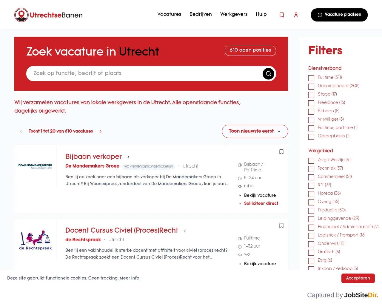 Utregsebanen screenshot Utregsebanen website screenshot
