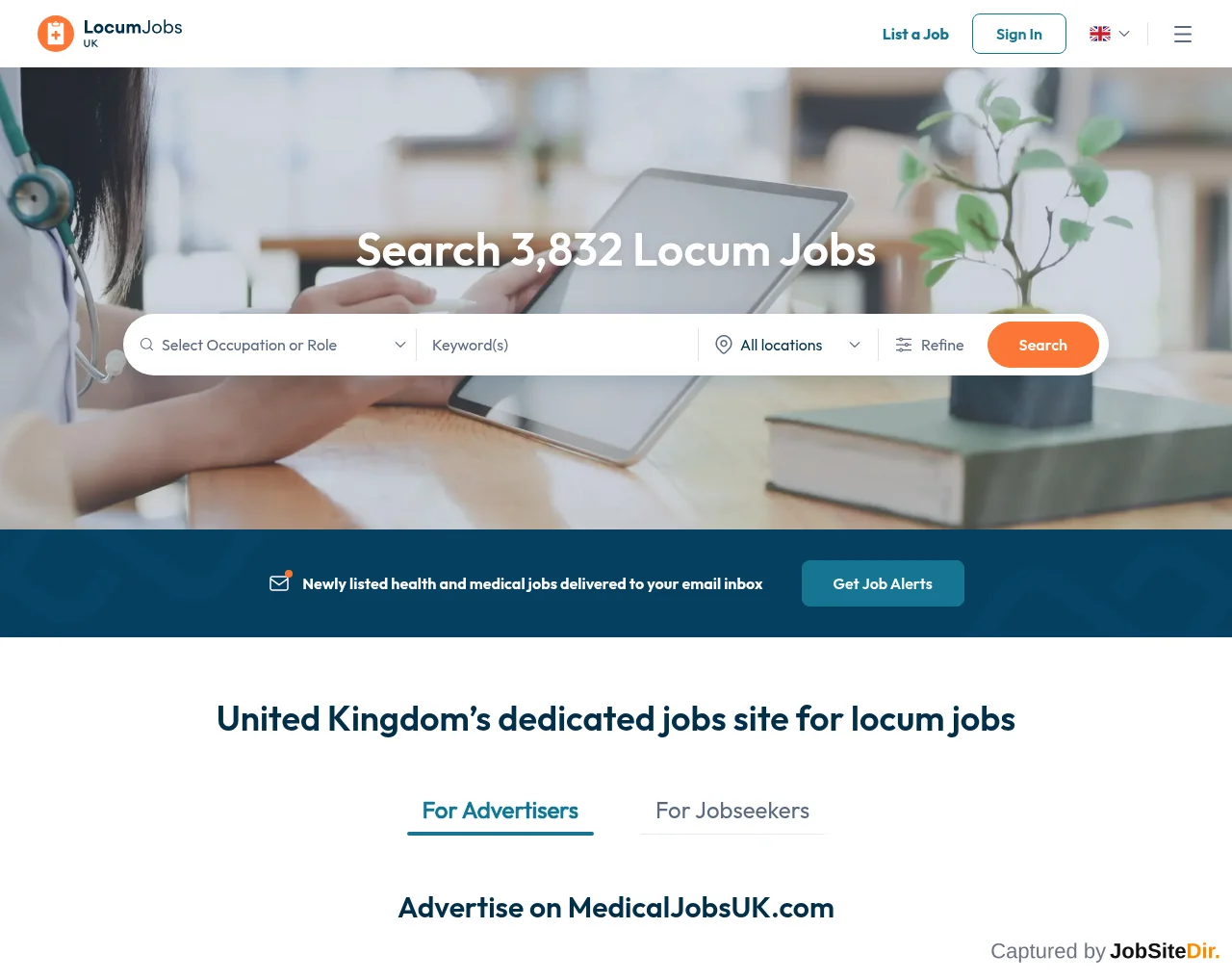 MedicalJobsUK screenshot MedicalJobsUK website screenshot