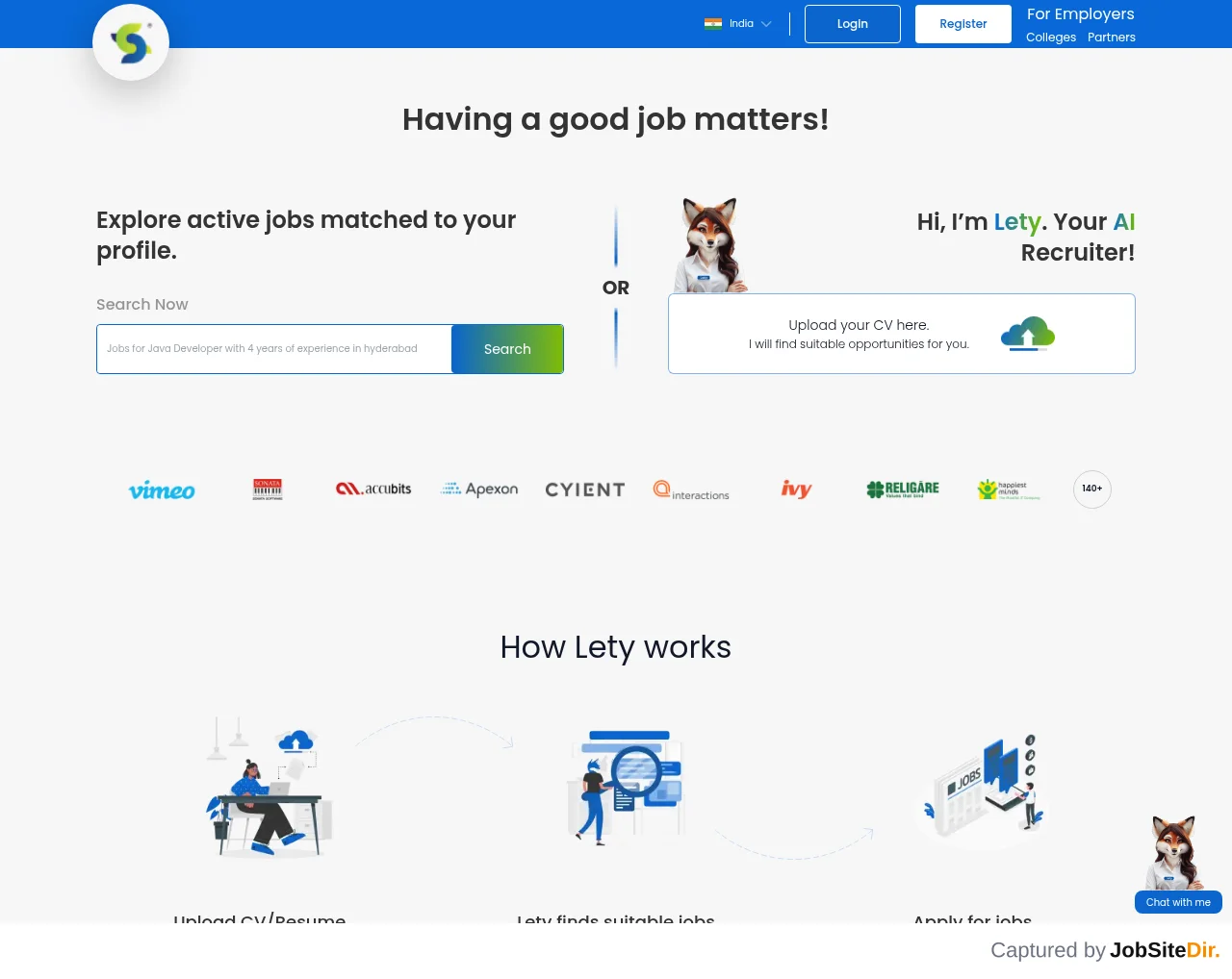 Skillety website screenshot