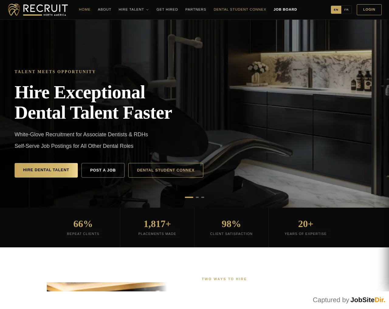 Recruit North America screenshot Recruit North America website screenshot