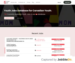 Canadian Youth Hire screenshot preview