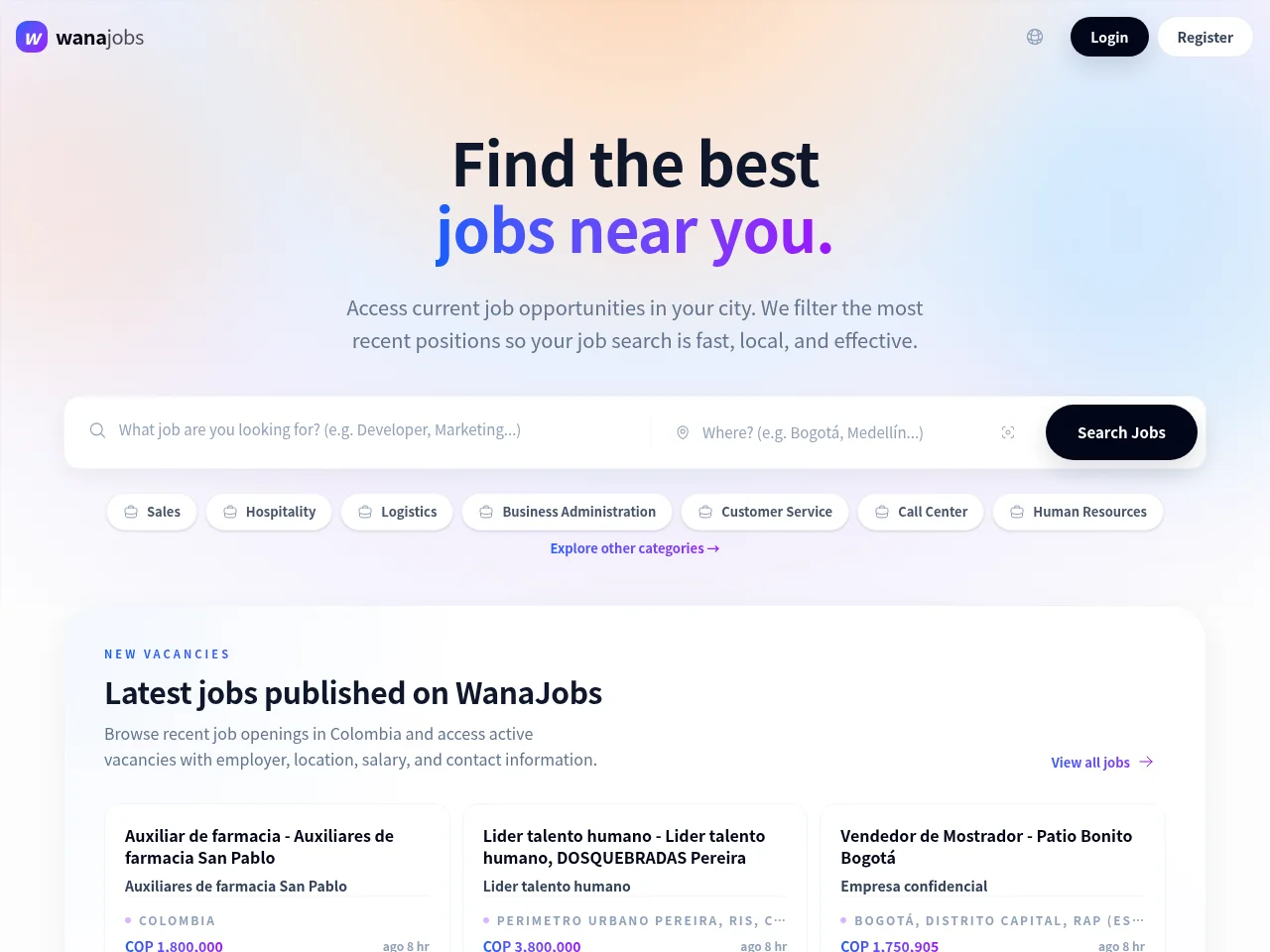 WanaJobs website screenshot