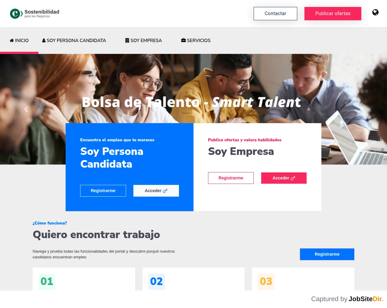 Cámara Valencia Empleo screenshot Cámara Valencia Empleo website screenshot