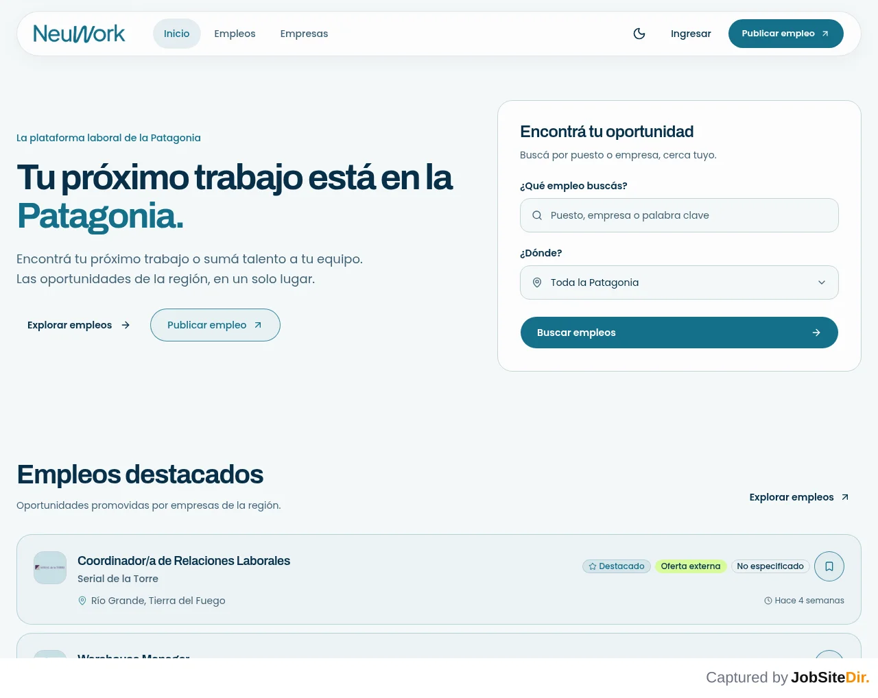 NeuWork screenshot NeuWork website screenshot