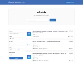 Kubernetes Jobs screenshot preview