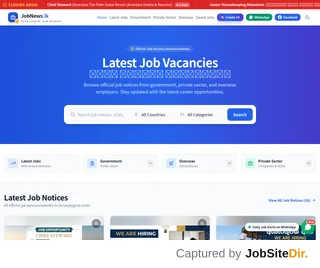 JobNews platform preview JobNews platform preview