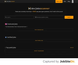 Devjobsscanner screenshot preview Devjobsscanner screenshot preview