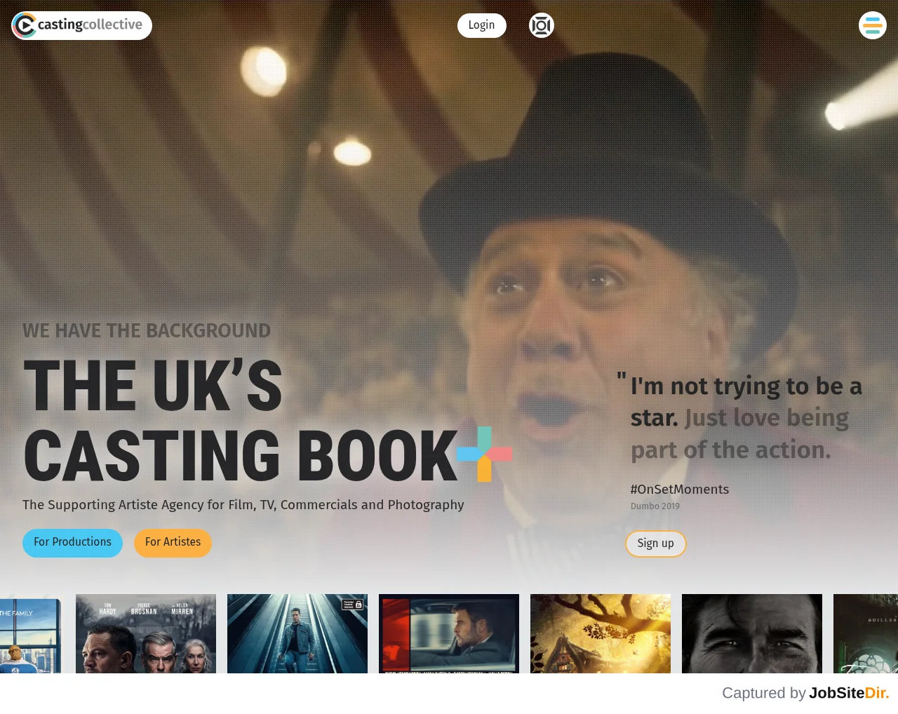 Casting Collective website screenshot