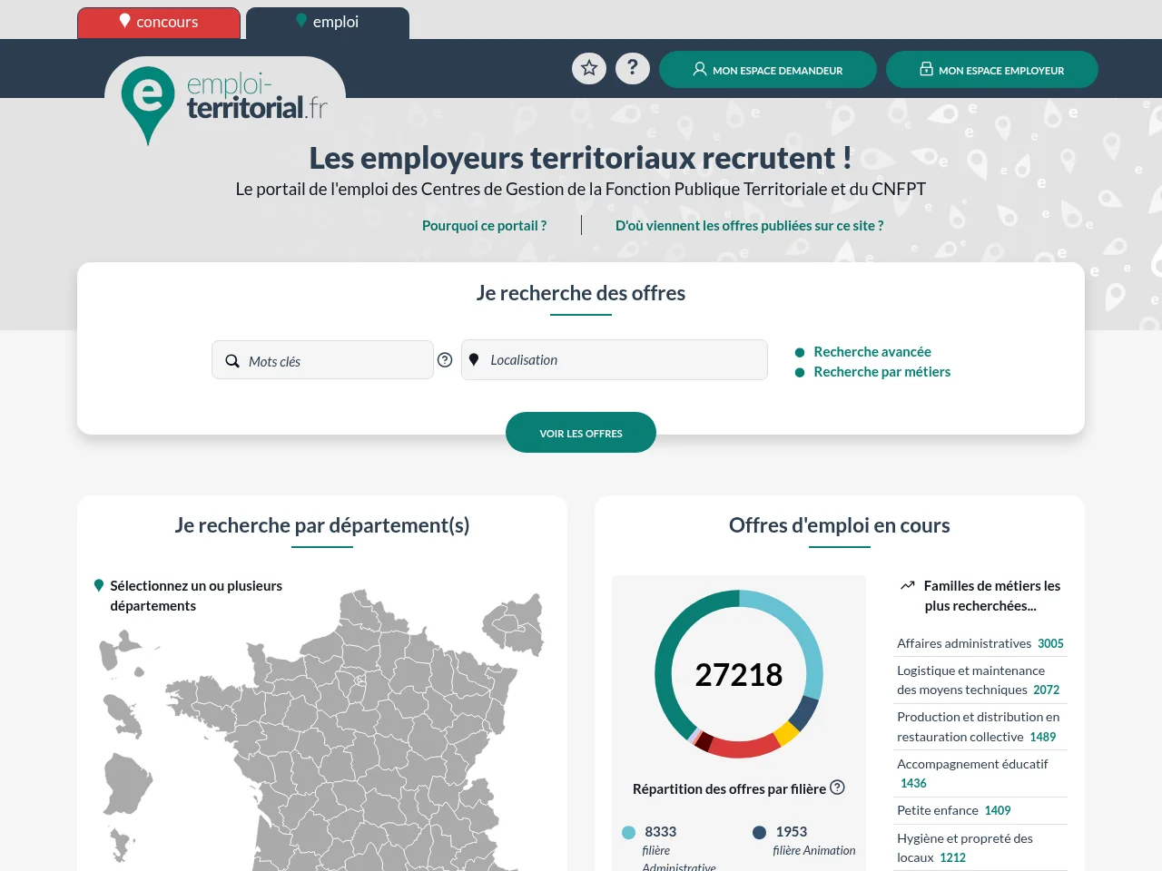 Emploi-Territorial screenshot Emploi-Territorial website screenshot