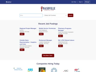 NashvilleJobsite screenshot preview NashvilleJobsite screenshot preview