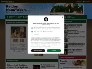RegionNáměšťsko platform preview