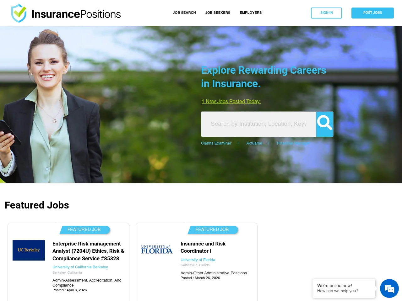 InsurancePositions screenshot InsurancePositions website screenshot