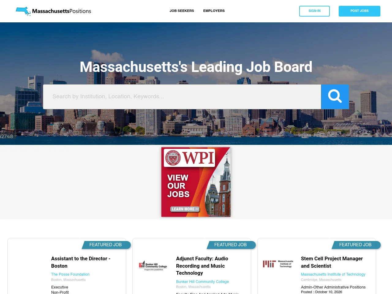 MassachusettsPositions screenshot MassachusettsPositions website screenshot