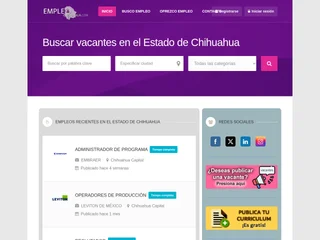 EmpleoChihuahua platform preview