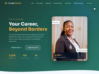 TOPJOBSEEKERS platform preview TOPJOBSEEKERS platform preview