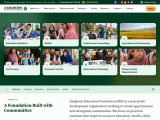Zarghoon Education Foundation screenshot preview Zarghoon Education Foundation screenshot preview