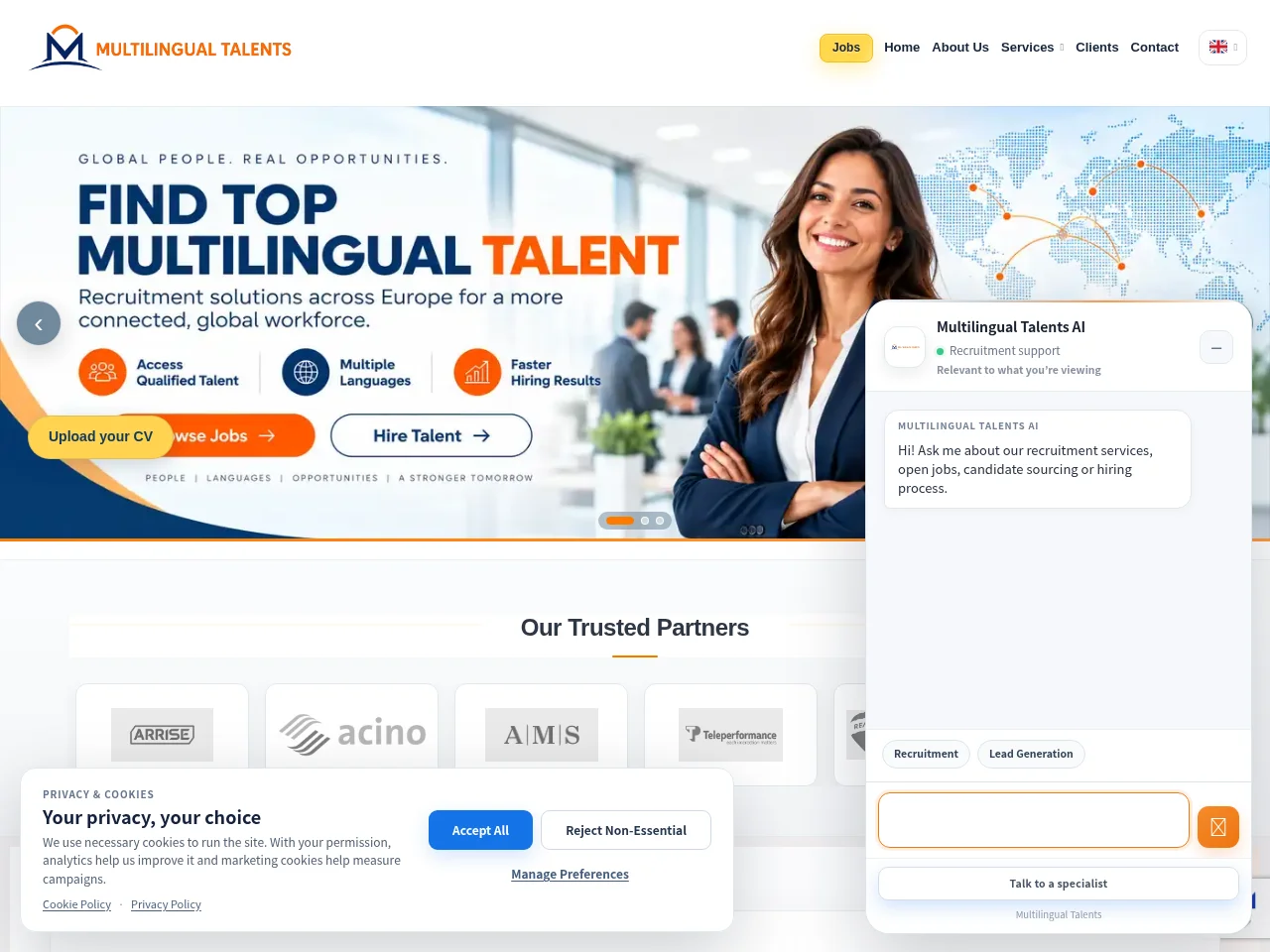Multilingual Talents screenshot Multilingual Talents website screenshot